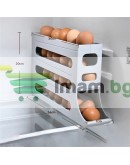 Автоматично плъзгаща се кутия за съхранение на яйца 30 броя